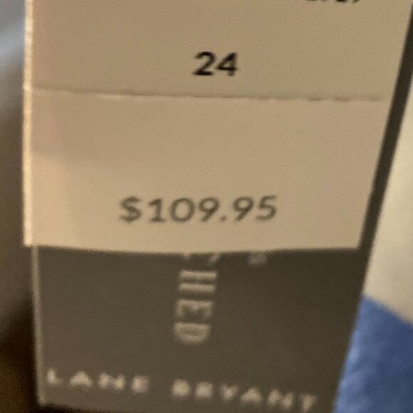 Lane Bryant Short Flutter Sleeve Square Neck Tie-Back Top Dress - Size 24 - Picture 6 of 9